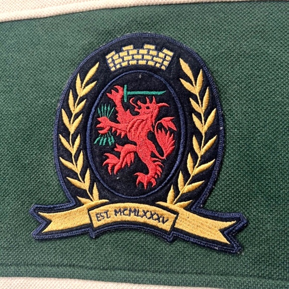 Tommy Hilfiger Preppy Colourblock Crest Tommy 88 Rugby Jumper Pullover S - Picture 7 of 8